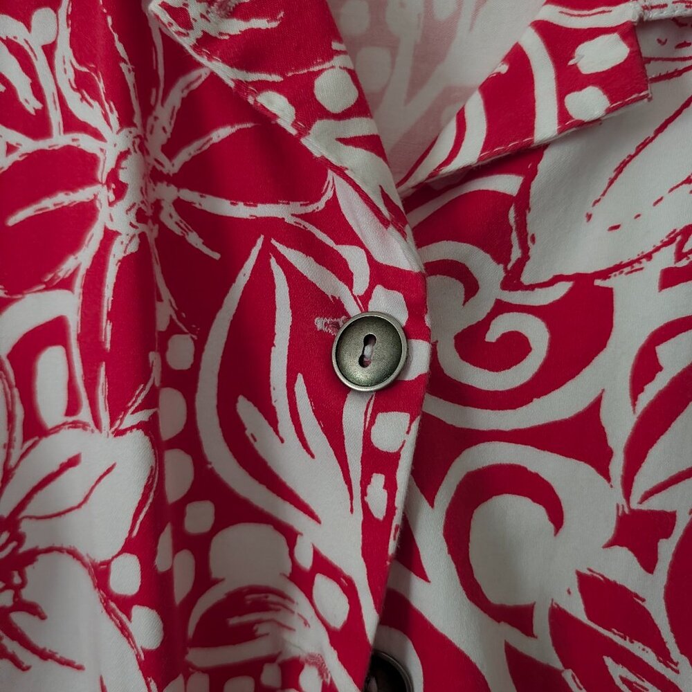 Sportelle Shirt/Jacket Red & White Floral